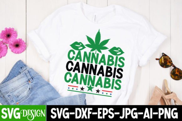 Cannabis SVG Design for T-Shirt Graphics and Digital Products