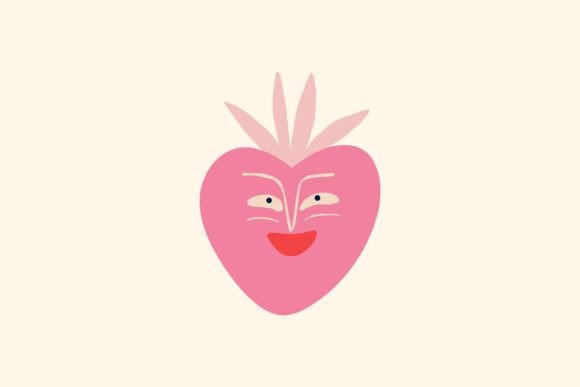 Funny Pink Strawberry SVG – A Versatile Graphic for Branding and Marketing