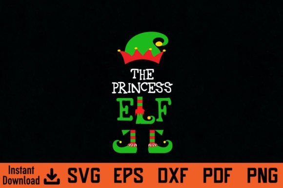 Funny the Princess Christmas Svg Design