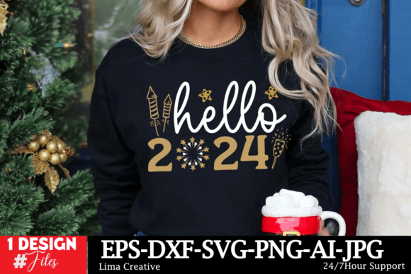 Hello 2024 SVG Cut File: A Graphic Designer’s Perspective