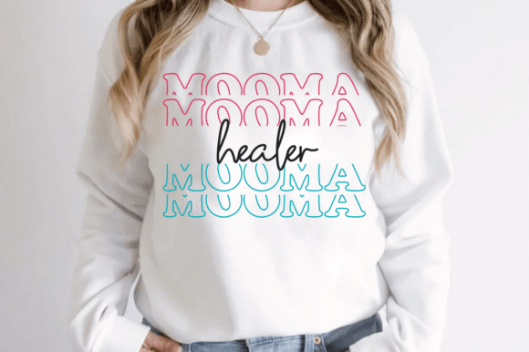 Mooma Healer Stacked SVG for T-Shirt Designs