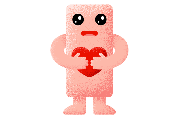 Romantic Mascot Graphic for Local Business Branding