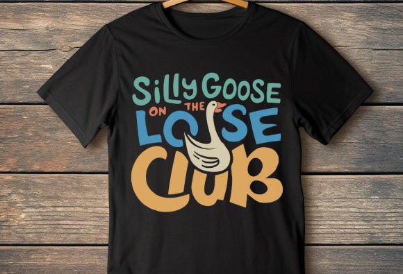 Silly Goose Svg Png, Goose on the Loose Graphics