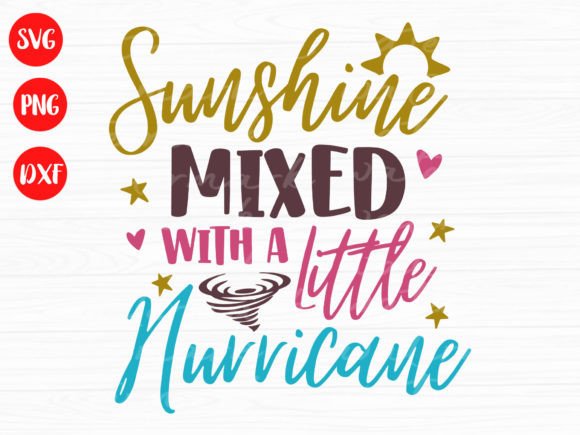 Sunshine and Hurricane Svg for T-Shirt Designs