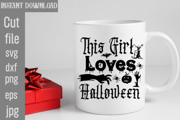 This Girl Loves Halloween Graphics