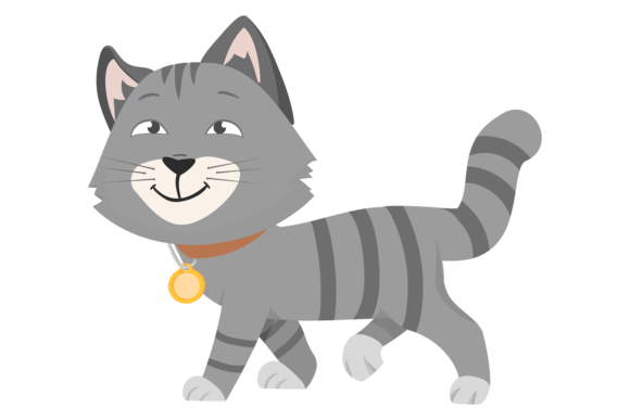 Walking Cat Graphic for Blog and Website Use